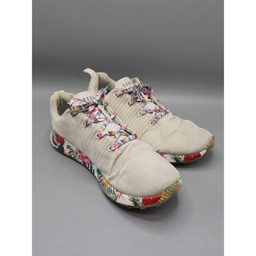 NOBULL‎ Impact SuperFabric Trainer Men Sz 14 Wmn 15.5 White Tropical Sneakers